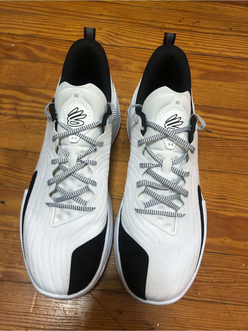 Under Armour White and Black Men's Low-Top Sneakers